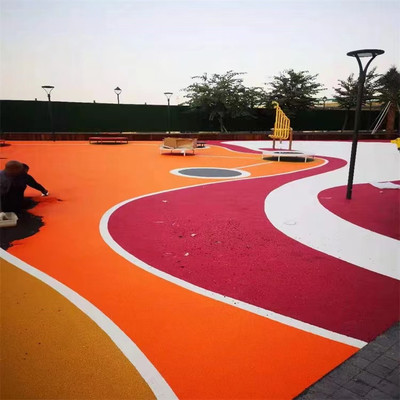 峰元體育EPDM塑膠地面施工 彩色橡膠顆粒生產 幼兒園地面鋪裝